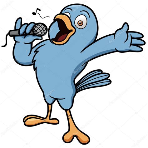 Cartoon Bird Singing Stock Vector Image By ©sararoom 29883767