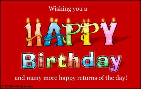 48 best ecards images on pinterest 123greetings birthday cards for husband. Wish Happy Birthday! Free Happy Birthday eCards, Greeting Cards | 123 Greetings