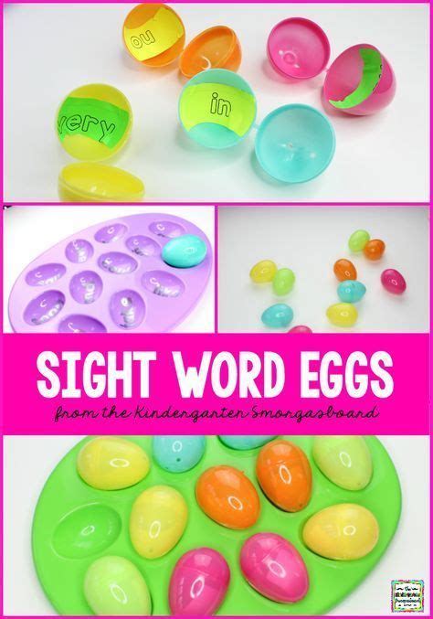 Sight Word Eggs Kindergarten Smorgasboard Sight Words
