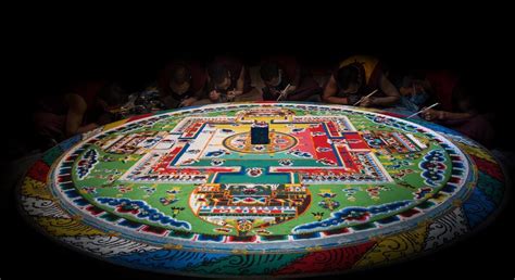 tibetan sand mandalas exquisite tibetan buddhist sand art