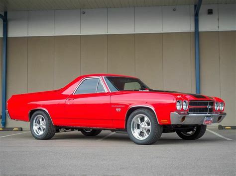 396 V8 6 Speed Manual Red Classic Chevrolet El Camino 1970 For Sale