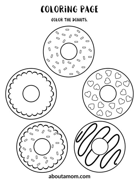 Donut Printable Activity Book - About a Mom