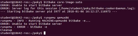 Yocto Unable To Start Bitbake Server Stack Overflow