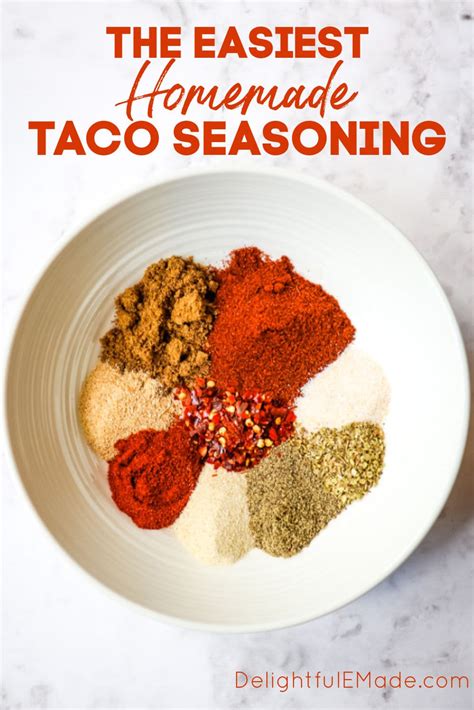 Easy Homemade Taco Seasoning Recipe The Best Taco Spice Mix