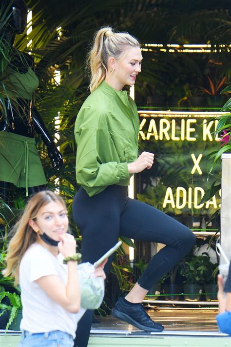 Karlie Kloss Promotes Her New Collaboration With Adidas In New York