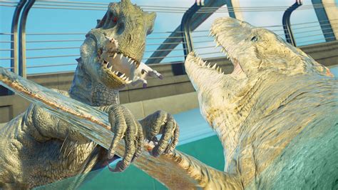 Indominus Rex Vs Mosasaurus In The Lagoon Jurassic World Evolution Sexiz Pix