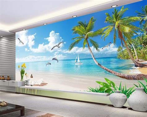 Custom 3d Wallpaper Beautiful Mediterranean Summer