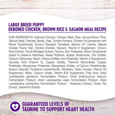 All of them promote lean muscle growth and keep your puppy energetic all day long. Wellness Large Breed Complete Health Puppy Deboned Chicken ...