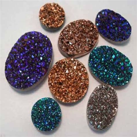 Titanium Coated Mix Colour Druzy At Rs 14carat Druzy Titanium Stone