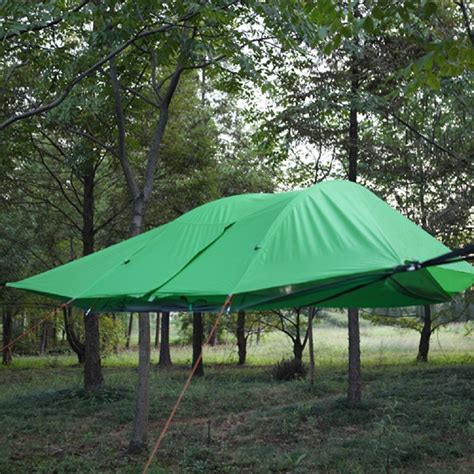 Canopy tents with function and flair: Double Layer Hanging Tree Tent Triangle Suspension Tent ...