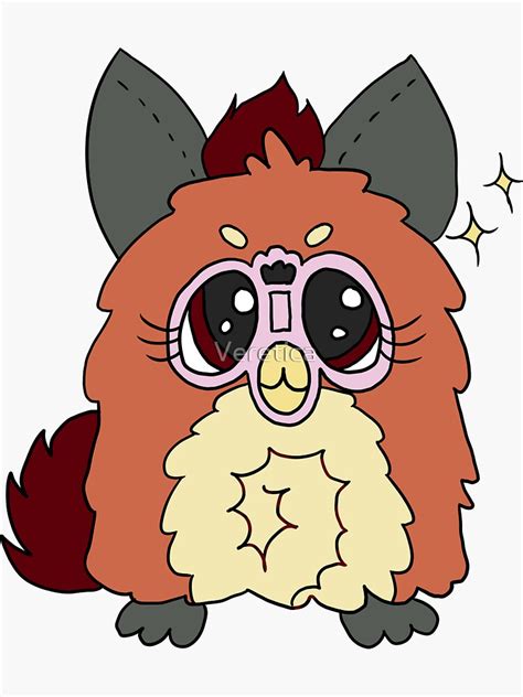 Junior Latte The Furby Baby Sticker For Sale By Veretica Redbubble