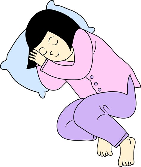Cartoon Girl Sleeping Clipart Best