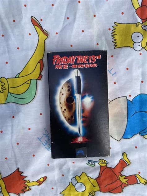 Friday The 13th Part Vii 7 The New Blood Vhs 1988 Horror Vintage