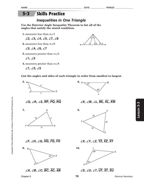 4 2 Skills Practice Angles Of Triangles Worksheet Answers —