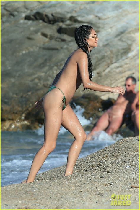 Shay Mitchell Goes Topless At The Beach In Greece Photo