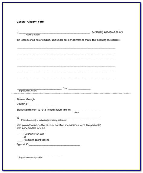 Asurion Affidavit Form Pdf AffidavitForm Net