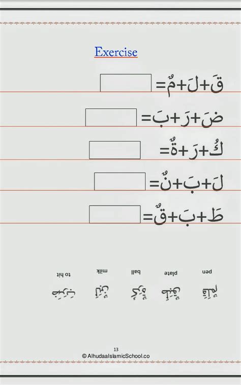 Writing the Arabic alphabets and spelling the Arabic words ...