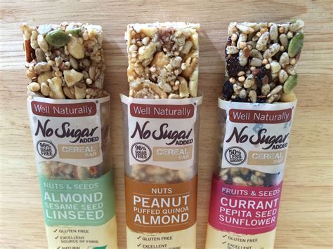 Product Snapshot Well Naturally No Sugar Added Cereal Bars
