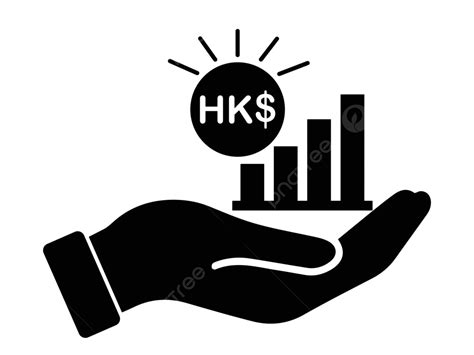 Eps Vector Illustration Of A Black Bar Chart Depicting Hkd Growth With