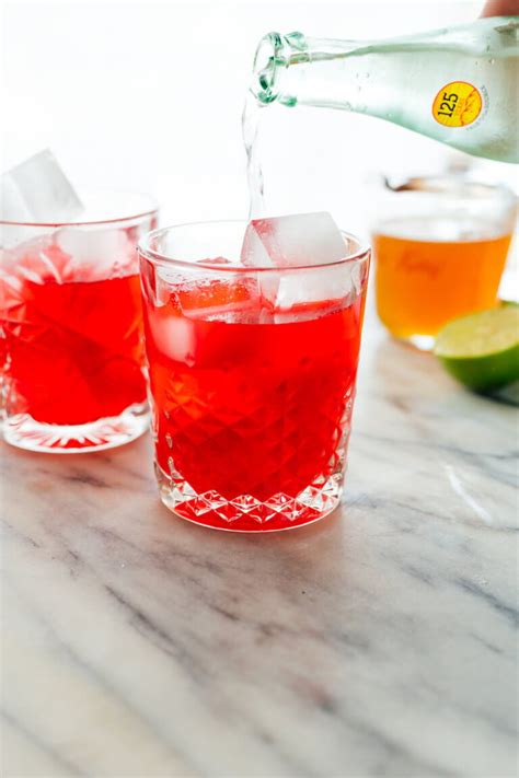 Refreshing Hibiscus Mocktail Recipe Cookie And Kate