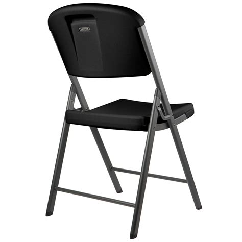 Lifetime 80187 Black Contoured Folding Chair 4pack