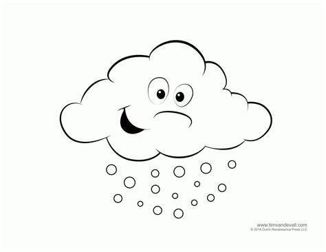 Clouds Coloring Pages For Kids - Coloring Home