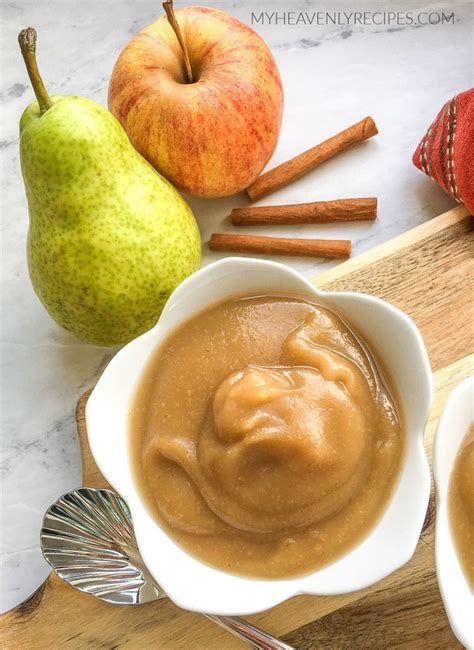 Either comment below or share a pic on instagram and tag me @thrivingonpaleo! Instant Pot Cinnamon Pear Applesauce - My Heavenly Recipes