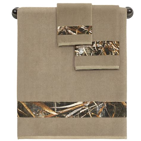 The xtra realtree camo twin comforter set features a cotton/poly blend. Realtree Camo 3-Piece Towel Set in Max-5 | Bath towels ...