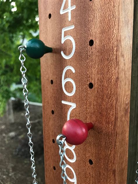 Pegs With Chain For Boccemaster Scoreboards Etsy Canada Scoreboards