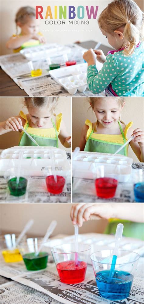 Rainbow Color Mixing Activity Easy Crafts For Kids Craft Activities