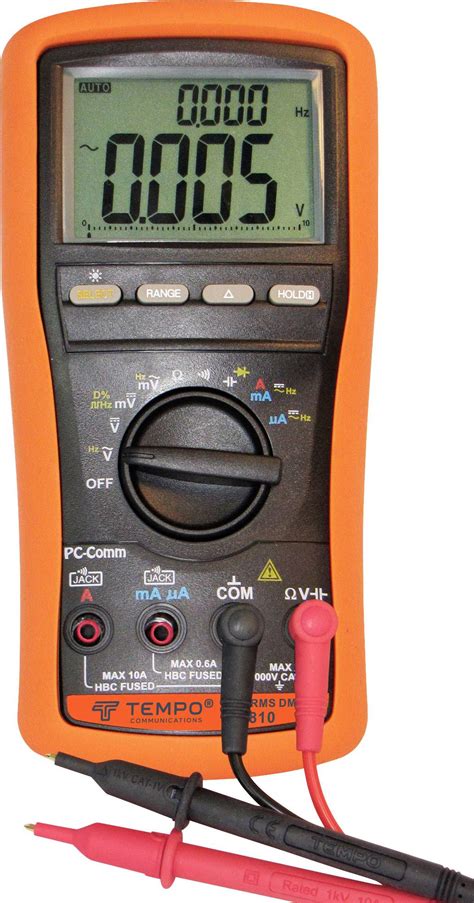 Tempo Communications 55500085 Handheld Multimeter Calibrated To Iso