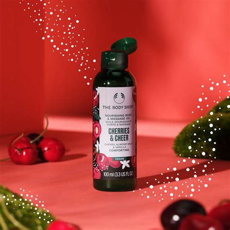 Cherries And Cheer Body And Massage Oil The Body Shop The Body Shop
