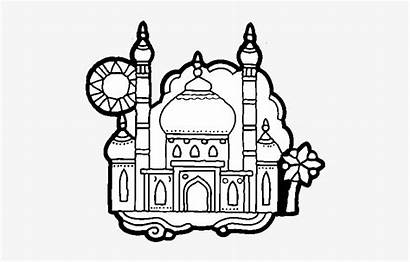 Taj Coloring Mahal Ancient India Sheets Pngkey
