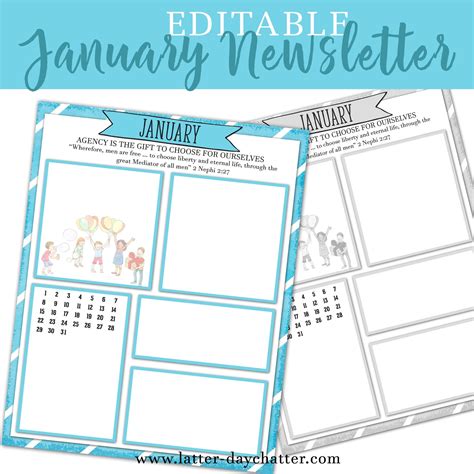 Editable Newsletter Templates 32 Free Printable A4 Newsletter