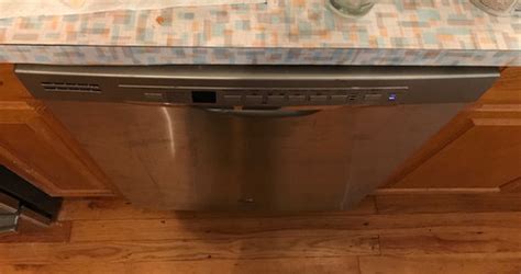 You'll know because you'll pour in the water yourself before starting the cycle. Why is our dishwasher damaging our countertop?