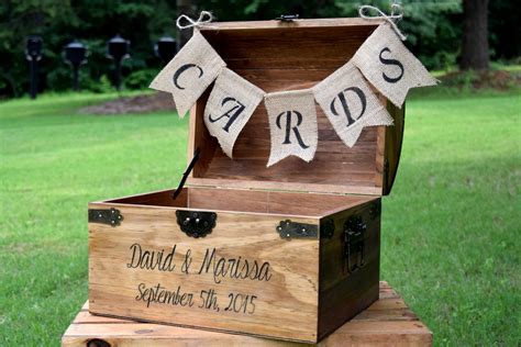 Wedding card boxes can range from simple to elaborate. Wedding Card Box Rustic Wooden Card Box Rustic Wedding | Etsy