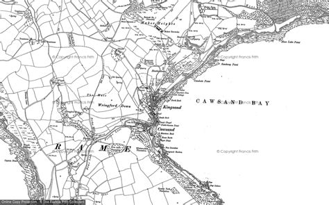 Old Maps Of Cawsand Cornwall Francis Frith