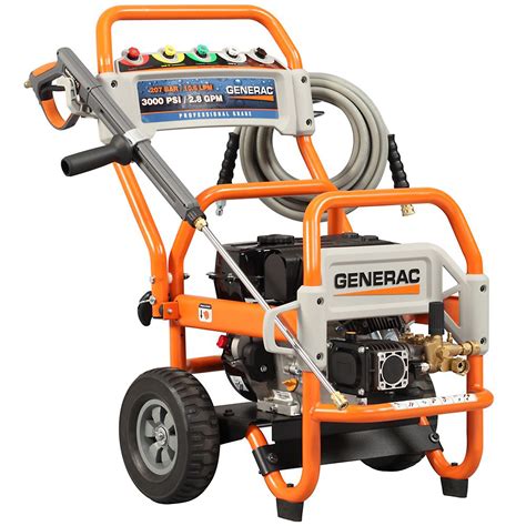 Generac 3000 PSI 2.8 GPM Gas Pressure Washer - Lawn & Garden - Pressure
