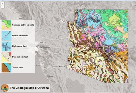 Arizona Geology Interactive Geologic Map Of Arizona Now