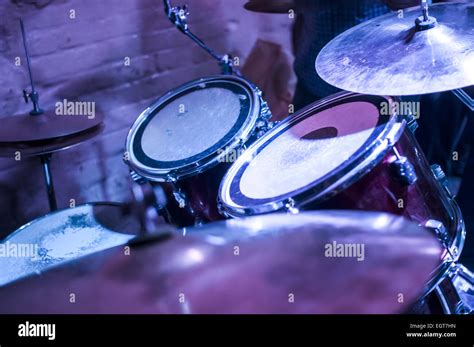 Drum Set Closeup Stock Photo Alamy