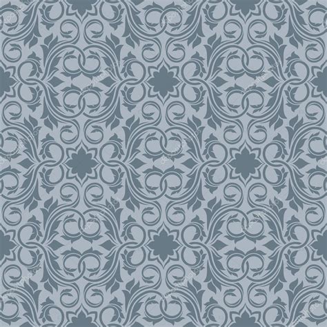 Grey Seamless Wallpaper Pattern — Stock Vector © Zybr78 5475107