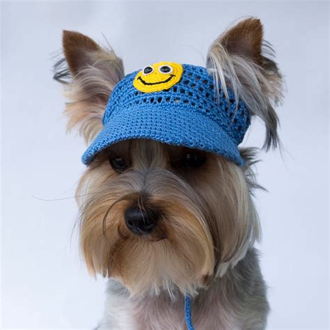 Dogs Baseball Cap Smiley Dog Visor Hats For