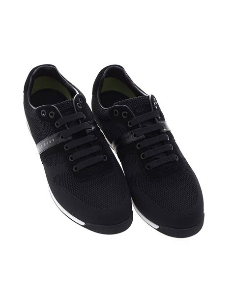 Boss Athleisure Mens Mens Glaze Lowpknit2 Trainers Black Sneakers