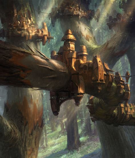 Wooded Bastion Expeditions Mtg Art From Battle For Zendikar Set By