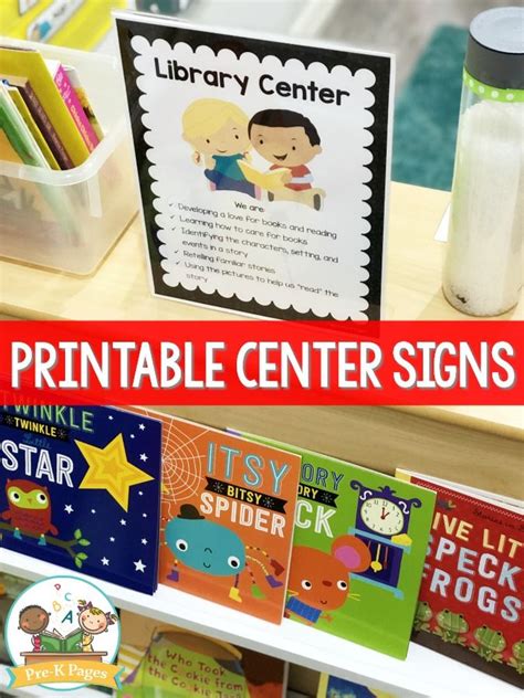 Editable Center Signs For Preschool And Pre K Pre K Pages Preschool
