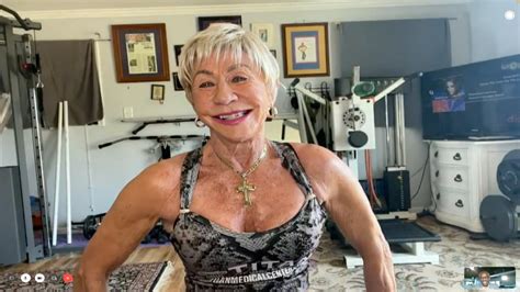 79 year old bodybuilder shows off her impressive physique youtube