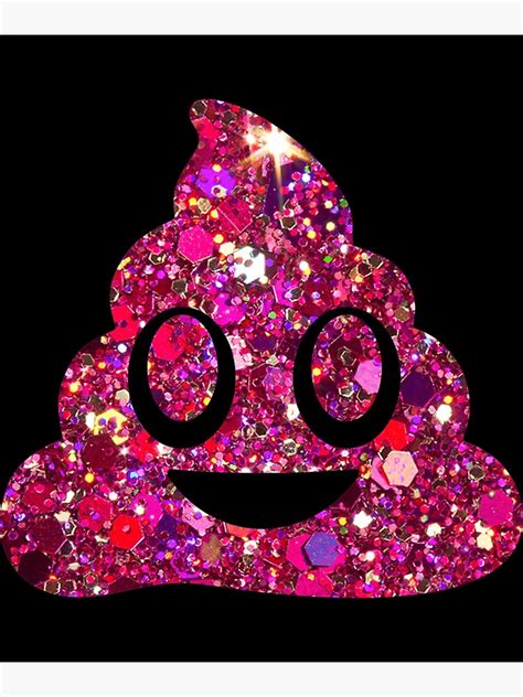 Glitter Poop Emoji Classic Poster By Kujafndado5z Redbubble