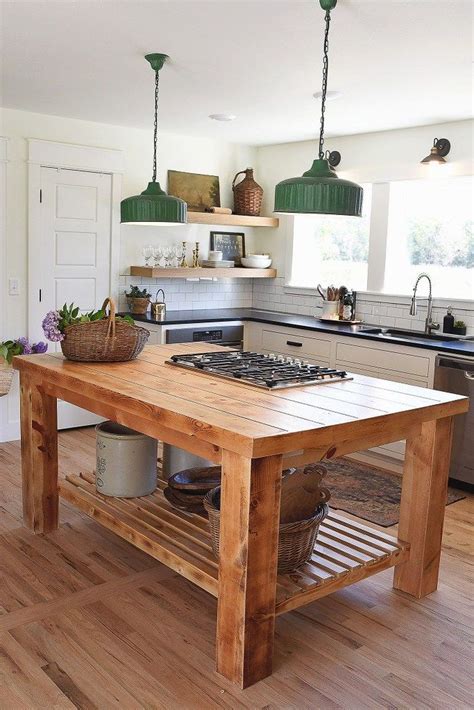 Stunning Farmhouse Kitchen Island Design Ideas 24 Hmdcrtn