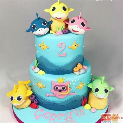 Buy Online Happy Birthday Baby Shark Cake Gp 03 At