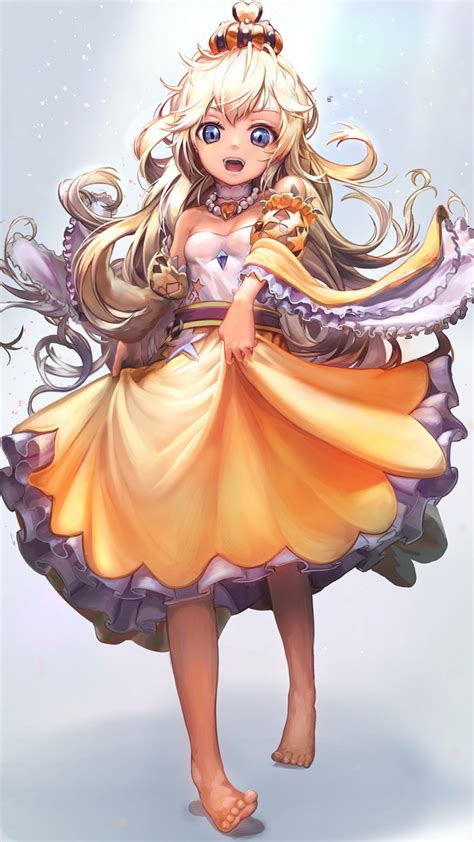 Desktop Wallpaper Princess Anime Girl Blonde Hd Image Picture
